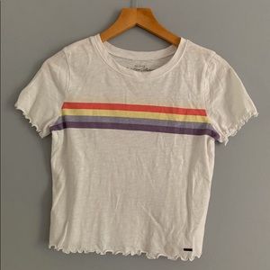 Hollister Rainbow Striped Tee